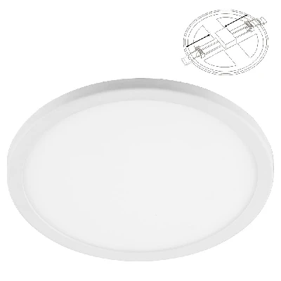 Светильник светодиодный ДВО-9w 6400К 720Лм slim белый с регулируемым монтажным диаметром (до 100мм) FERON AL508 32545