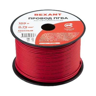 Провод ПГВА 1х0.75 мм2, синий, бухта 100 м,