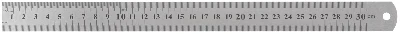 Линейка нержавеющая 300х28 мм FIT 19003