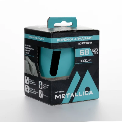 Коронка алмазная сегментная 68x63 мм, М16, без хвостовика, по бетону