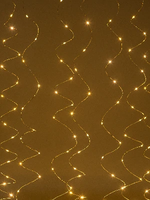 Гирлянда Занавес с пультом, теплый белый, 300 LED, 3*3 м, с пультом, USB, 220 V, IP20 ЕGNIG - ZW