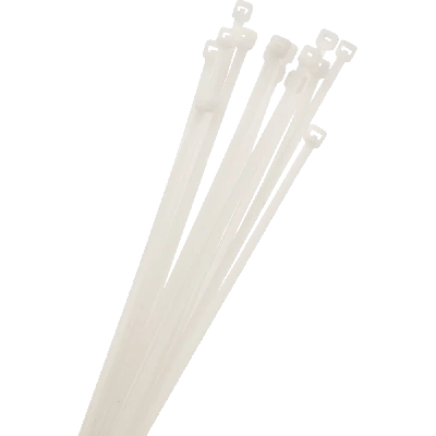 Кабельные стяжки (хомуты) PCT 3,6x250-100 белые PA6.6 (100 шт/уп)