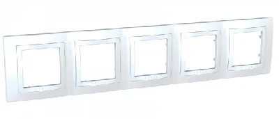 UNICA Рамка 5 постов  белая