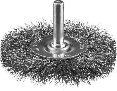 Щетка дисковая для дрели, витая стальная проволока 0,3мм, 63мм ''Профессионал''. ЗУБР 35198-063_z02