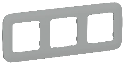 FLITE ARTISTIC Рамка 3-местная РУ-3-А-ФлС серый IEK