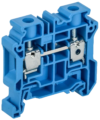 ARMAFIX Колодка клеммная CY10BU винтовая 10мм2 проходная синяя Ex IEK