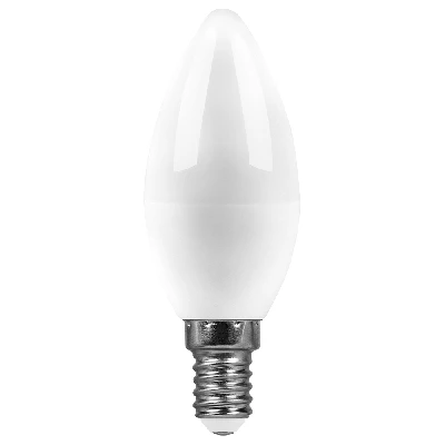 Лампа светодиодная LED 15вт Е14 теплый матовая свеча