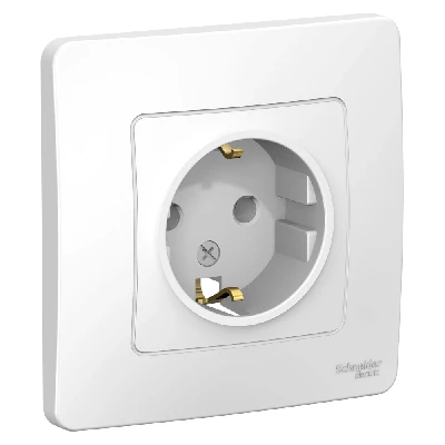 BLANCA скрытой установки розетка с заземлением без шторок, 16А, 250В, белый Systeme Electric BLNRS001011
