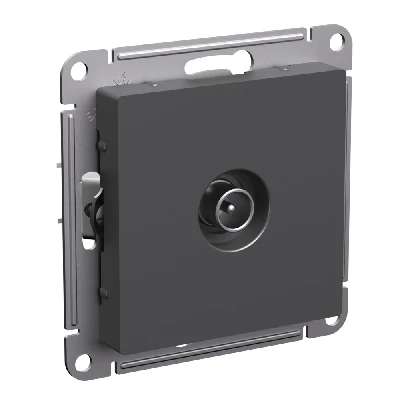 ATLASDESIGN TV РОЗЕТКА оконечная 1DB, механизм, БАЗАЛЬТ Systeme Electric ATN001491