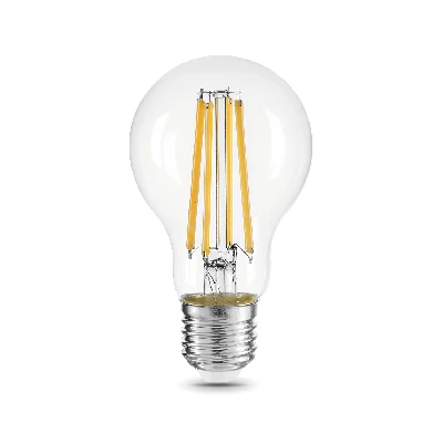 Лампа светодиодная филаментная LED 15 Вт 1450 лм 4100К А60 груша нейтральный E27 AC 220В прозрачная колба Black Filament