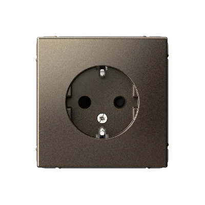 ARTGALLERY розетка с заземлением со шторками, 16А, механизм, мокко Systeme Electric GAL000645