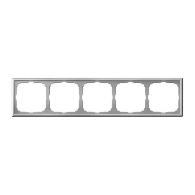 ARTGALLERY рамка 5-постовая, универсальная, алюминий Systeme Electric GAL000305