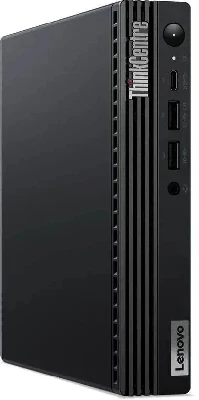 Десктоп ThinkCentre M70q Gen4 Intel Core i3-13100T, 8GB, 512GB SSD, fTPM, WIFI + BT,VESA Mount, Keyboard & Mouse Combo, DOS, черный (грав)