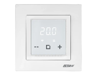 Терморегулятор для теплого пола ДЕВИ Classy программируемый c Wi-Fi, с датчиком пола, белый, 16А ДЕВИ (DEVI) 140F1064R