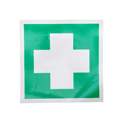 Наклейка Аптечка первой медицинской помощи 200х200 мм