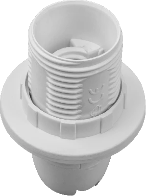 Патрон люстровый Е14 пластик с кольцом белый Navigator Group 71602 19524