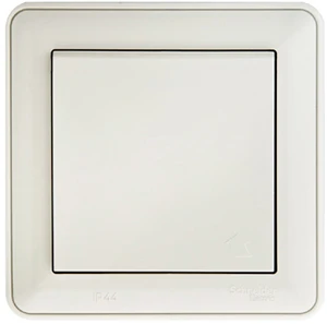 W59 Розетка скрытая с заземлением с крышкой IP44 белая Systeme Electric RS16-152B-18