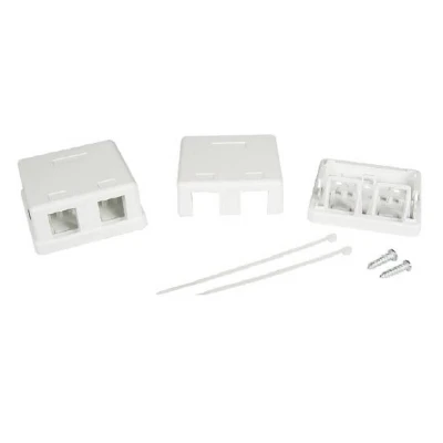 Розетка универсальная, 2 порта для модулей Keystone (для модулей форм-фактора A10)