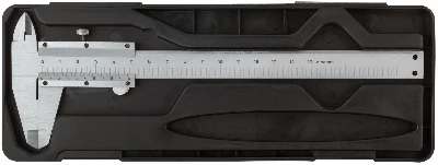 Штангенциркуль металлический нержавеющий 150 мм/ 0,02 мм (пластиковый кейс) FIT 19844
