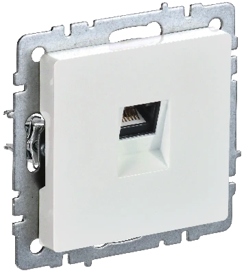 BRITE Розетка компьютерная RJ45 кат.5E РК10-БрЖ жемчуг IEK BR-K10-1-K36