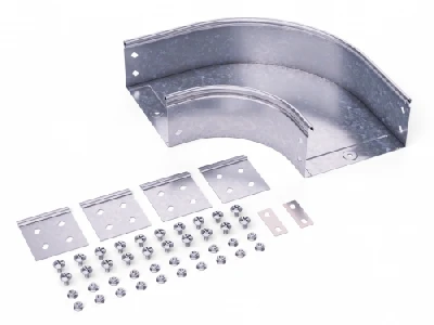 Угол CPO 90 горизонтальный 90 градусов 150х80 в комплекте с крепежными элементами и соединительными пластинами DKC 36023K