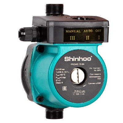 Насос циркуляционный  PROMO 15-12A 1 скорость Shinhoo 71411002