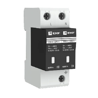 Ограничитель импульсных напряжений серии ОПВ-C/2P In 20кА 400В