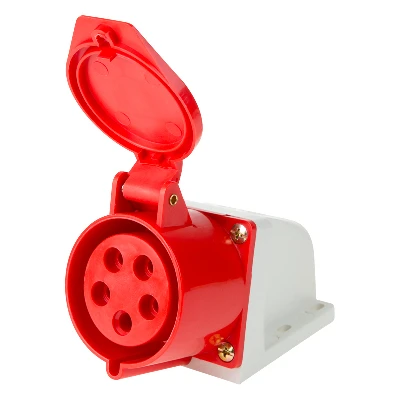 Розетка 125 стационарная 3Р+РЕ+N 32А 380В IP44