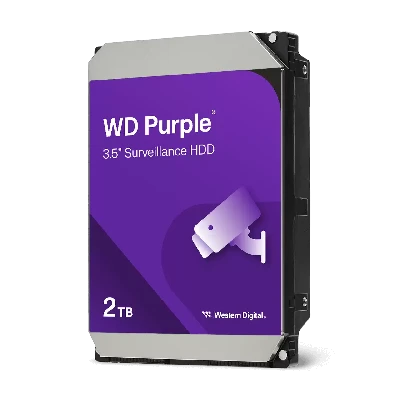 Жесткий диск 2TB Purple, 3.5'', SATAIII, 5400 об/мин, 64 МБ
