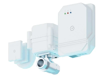 Система защиты от протечек воды умная, SBER       Wi-Fi 3/4 дюйма (комплект: блок управления, 2     привода, 2 проводных и 1 беспроводной датчик)