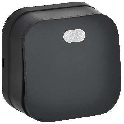 GLORY Выключатель 1-клавишный для открытой установки с индикацией 10А ВС20-1-1-ХЧм черный матовый IEK