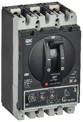 ARMAT Автоматический выключатель в литом корпусе 3P типоразмер D 50кА 160А расцепитель электронный стандартный IEK AR-MCCB-3D-050-0160A-ELSC