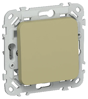 FLITE Выключатель 1-клавишный 10А ВС11-1-0-ФлО оливковый IEK