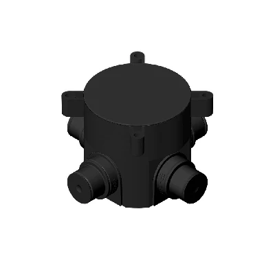 Коробка установочная 70х72мм в бетон пластиковые лапки HEGEL КУ1301