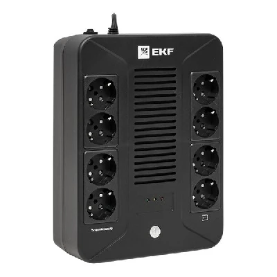 Источник бесперебойного питания E-Power Home 1000 ВА, 600Вт,8хSchuko,USB,RJ45