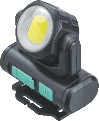 Фонарь светодиодный NPT-H38-ACCU 1COB, 3.2Вт + 1 LED, 3Вт налобный аккумуляторный
