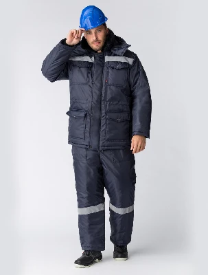 Костюм зимний Мастер NEW (Оксфорд) полукомбинезон, темно-синий 52-54 182-188 Факел 87474932 87474932006