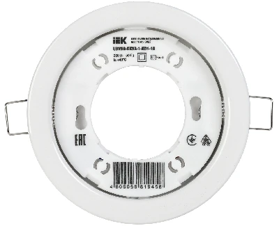 LIGHTING Светильник 4114 встраиваемый под лампу GX53 белый (10шт/упак) IEK