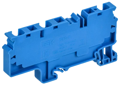 ARMAFIX Клемма пружинная CX6-3 BU 6мм2 трехконтактная синяя IEK