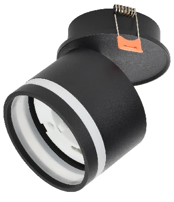 LIGHTING Светильник 4033 встраиваемый поворотный под лампу GX53 черный IEK LT-UVB0-4033-GX53-1-K02