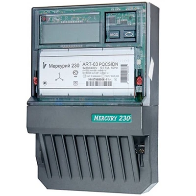 Счетчик электроэнергии Меркурий 230 АRT-03 PQRSIDN трехфазный многотарифный 5(7,5) класс точности 0.5 S/1.0 ЩЖКИ IrDA CAN/RS485 1 Тариф МСК