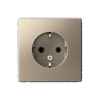 ARTGALLERY розетка с заземлением, 16А, механизм, шампань Systeme Electric GAL000543
