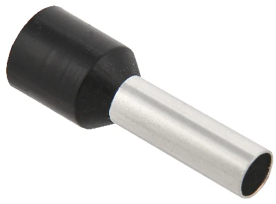 Наконечник кабельный НШвИ 6-12 черный Е6012 (100шт) IEK UGN10-006-06-12