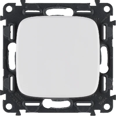 Valena ALLURE Переключатель 10АХ 250В с лицевой панелью Безвинтовые зажимы Белый