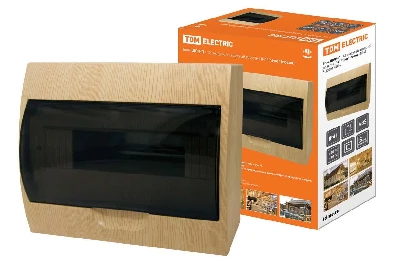 Бокс ЩРН-П-12 модулей навесной пластик IP41 ''Эко'' (сосна)