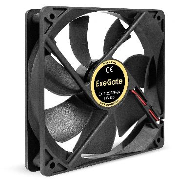 Вентилятор для корпуса 24В DC, 120x120x25 мм, 2pin, 2100RPM, 34dBA, подшипник скольжения
