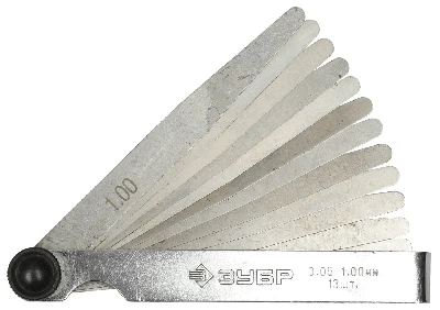 Набор ''Мастер'' Щупы автомобильные, 0,05 - 1,00мм, 13шт