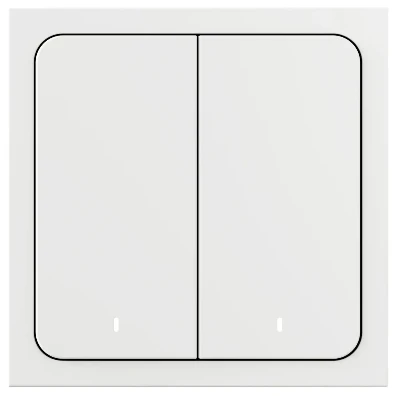 Выключатель умный проводной двухклавишный белый Яндекс, YNDX-00532