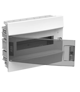 Щит распределительный встраиваемый 12 модулей ЩРв-п-12 пластиковый Mistral41 серая прозрачная дверь с клеммами IP41 (41A12X13B)