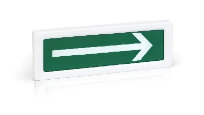 Оповещатель охранно-пожарный адресный световой, ОПОП 1-R3. Rubezh СТРЕЛКА ВПРАВО, фон зеленый Rbz-337643